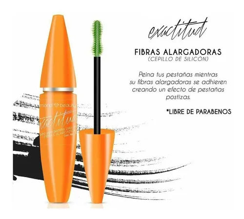 Rimel negro con Fibras Alargadoras - Diamond Beauty